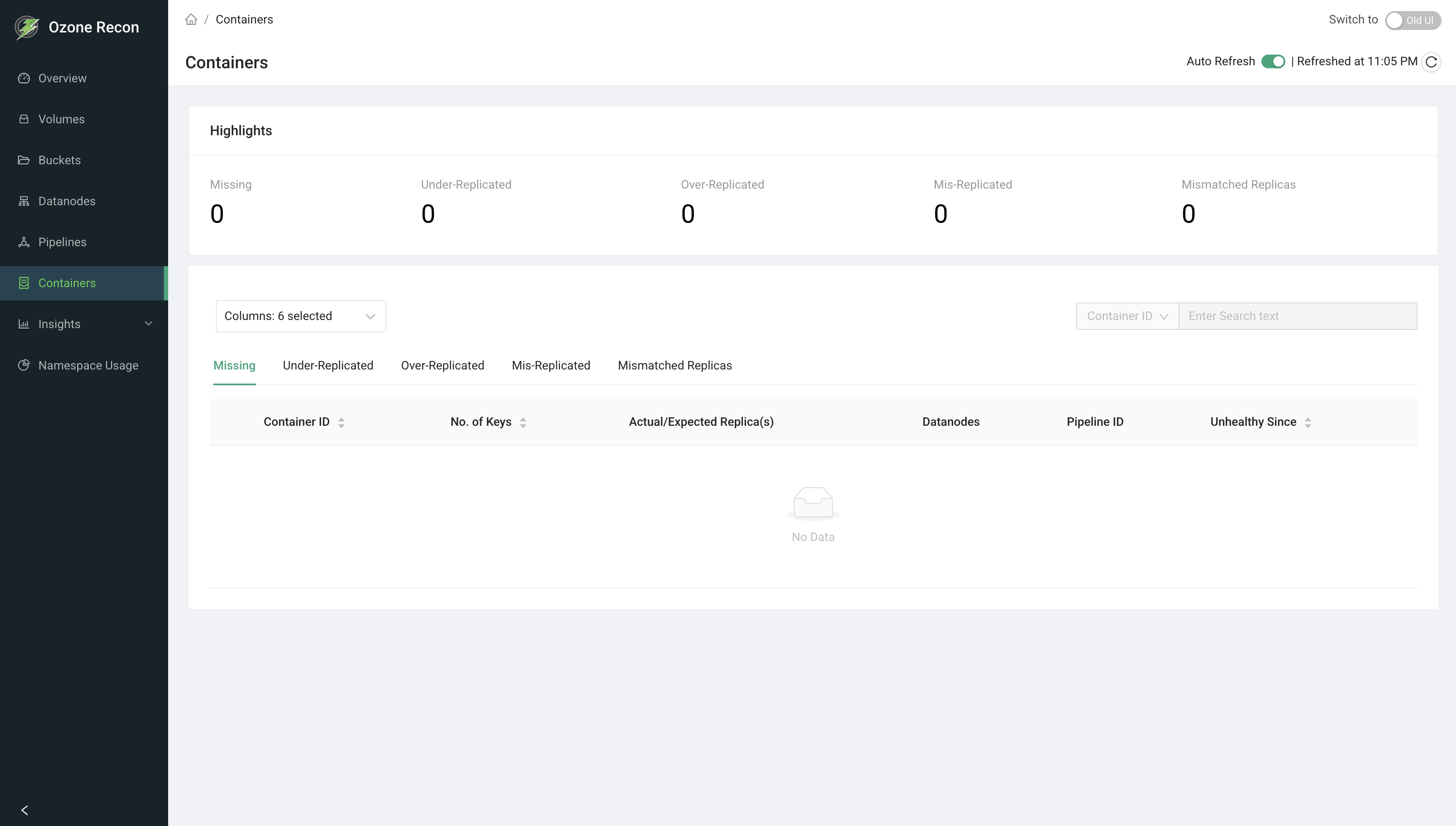 Recon Containers Page