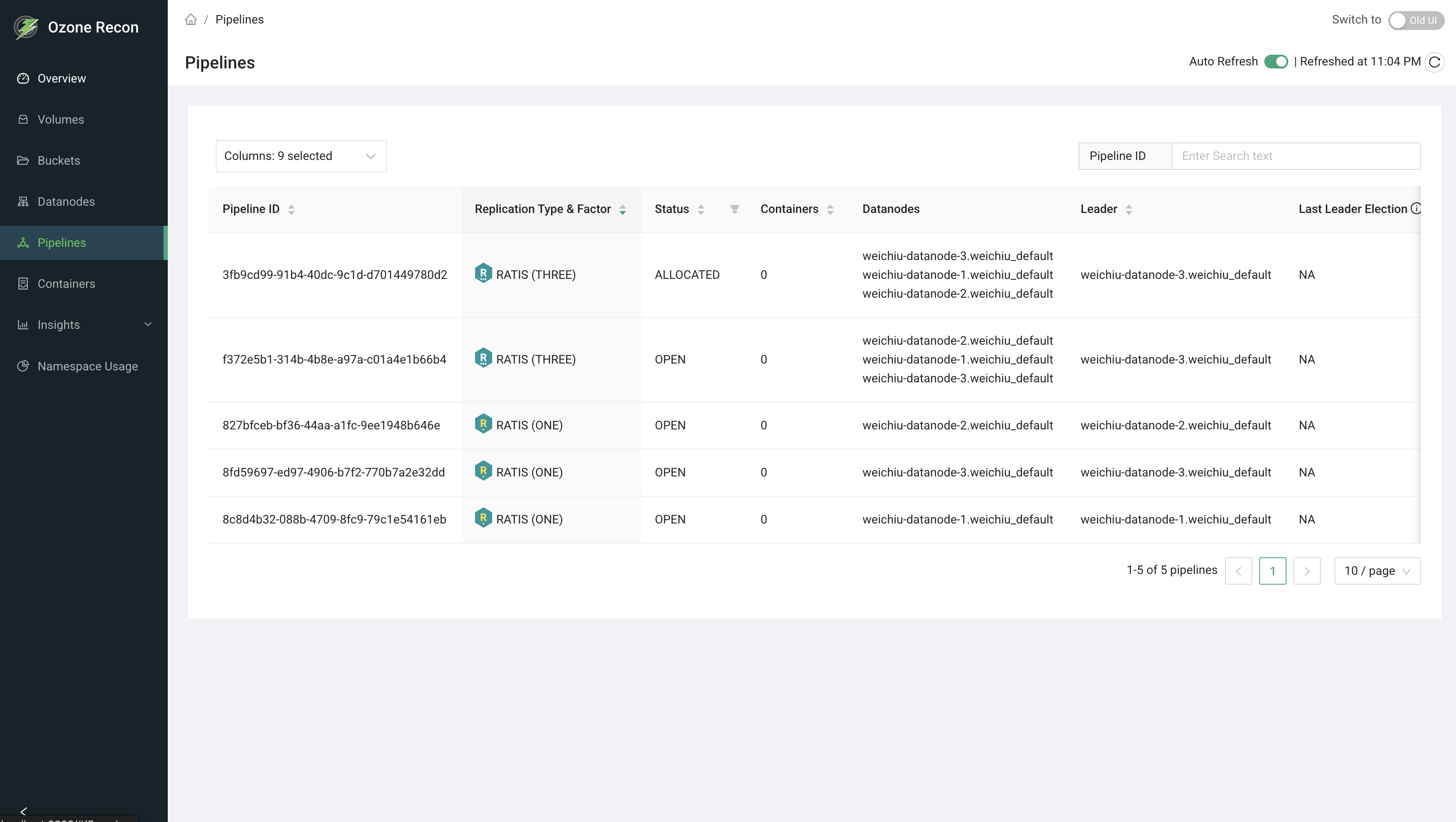 Recon Pipelines Page
